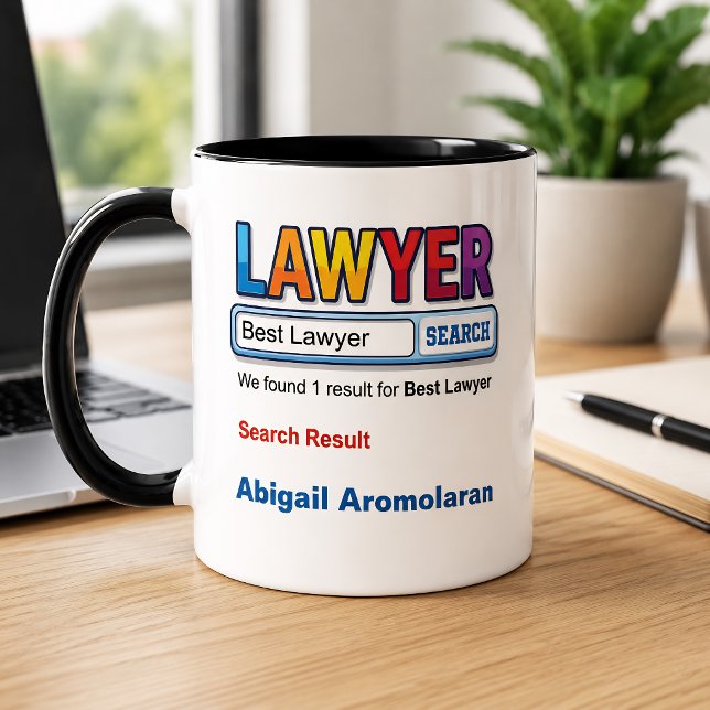 Funny Personalized Best Lawyer  Mug (Creator Uploaded)