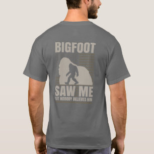 Funny Personalized Big Foot Saw Me T-Shirt