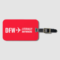 Funny Personalized Bright Red Custom Travel Lover