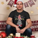 Funny Personalized Christmas Gnome T-Shirt<br><div class="desc">Easily personalize this fun winter holiday design featuring a Christmas gnome,  that reads: The dad gnome. Make your own unique matching set for the family!</div>