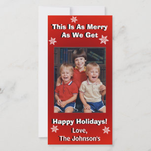 Funny Personalized Christmas Holiday Card