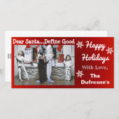 Funny Personalized Christmas Holiday Card (Front/Back)