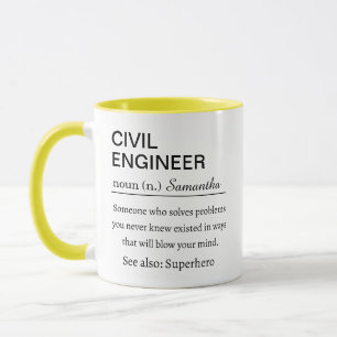 Funny Personalized Civil Engineer Definition Mug