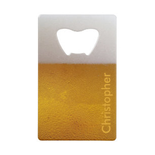 Funny Personalized Cold Beer Wallet Bottle Opener