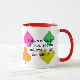 Funny Personalized Colourful Playing Cards Suits Mug