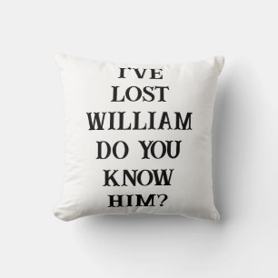 Funny Personalized Comic Book Lost Golf Balls Throw Pillow