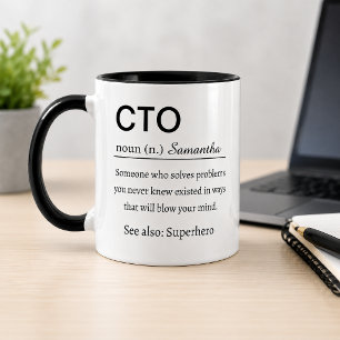 Funny Personalized CTO Definition Mug