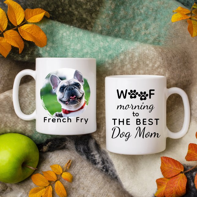 Funny Personalized Custom Pet Photo Dog Lover Mom  Mug (Creator Uploaded)