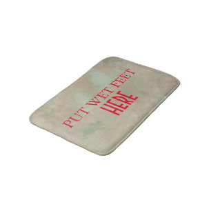 Funny Personalized Custom Your Own Photo & Text Ba Bath Mat