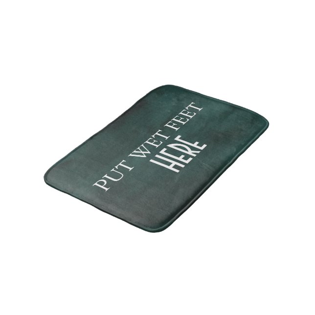 Funny Personalized Custom Your Own Photo & Text Ba Bath Mat (Angled)