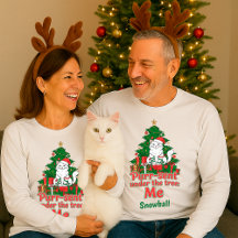 Funny Personalized Cute Cat Holiday Custom Gift