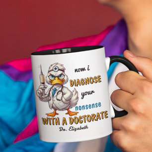 Funny Personalized Doctorate Gift For Graduate Mug