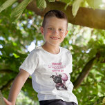 Funny Personalized Dog Birthday Brother Tri-Blend Shirt<br><div class="desc">Woof! Brother tells it like it is in this funny shirt, 'Someone is turning 3, she tried to be good, but she won't Grow Up'. Customizable name text template included. This sweet boxer puppy has a brown brindle and white fur coat and a black nose, also dressed with a colourful...</div>