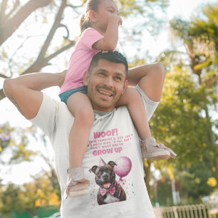 Funny Personalized Dog Birthday Dad T-Shirt