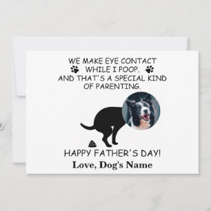 Funny Personalized Dog Dad, Dog Poop Father's day Holiday Card