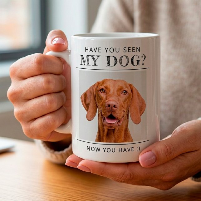 Funny Personalized Dog Photo Coffee Mug (Funny Personalized dog photo mug)