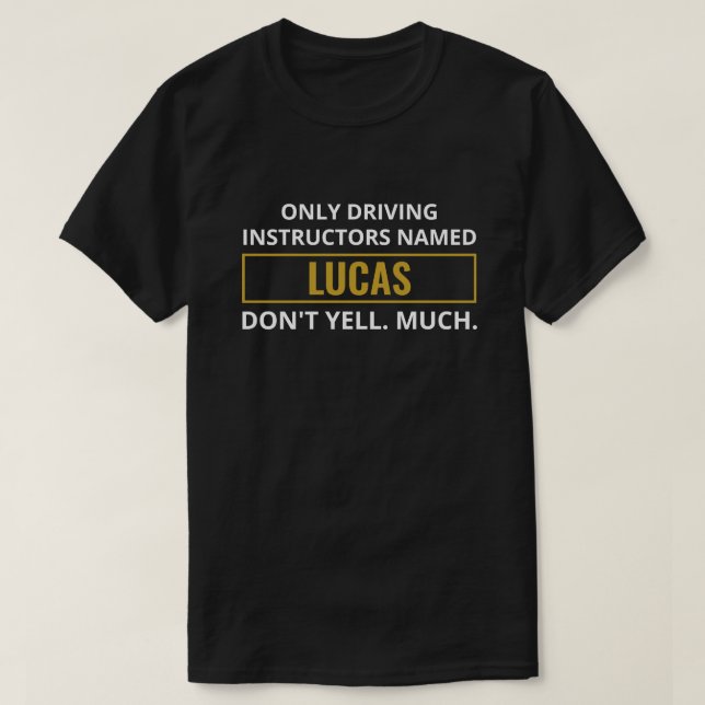 Funny Personalized Driving Instructor Gift for Men T-Shirt (Design Front)
