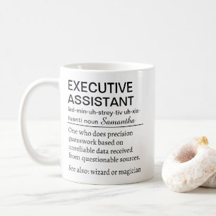 Funny Personalized Executive Assistant Definition  Coffee Mug