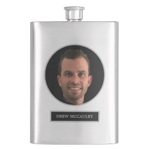 FUNNY Personalized Face Photo Groomsman Gift Hip Flask