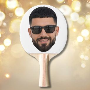 Funny Personalized Face Photo Ping Pong Paddle