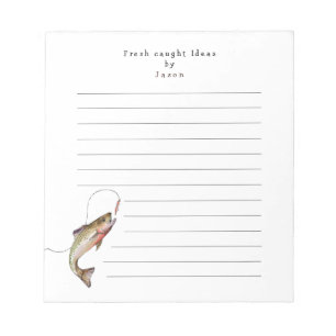 Funny Personalized Fishing Notepad