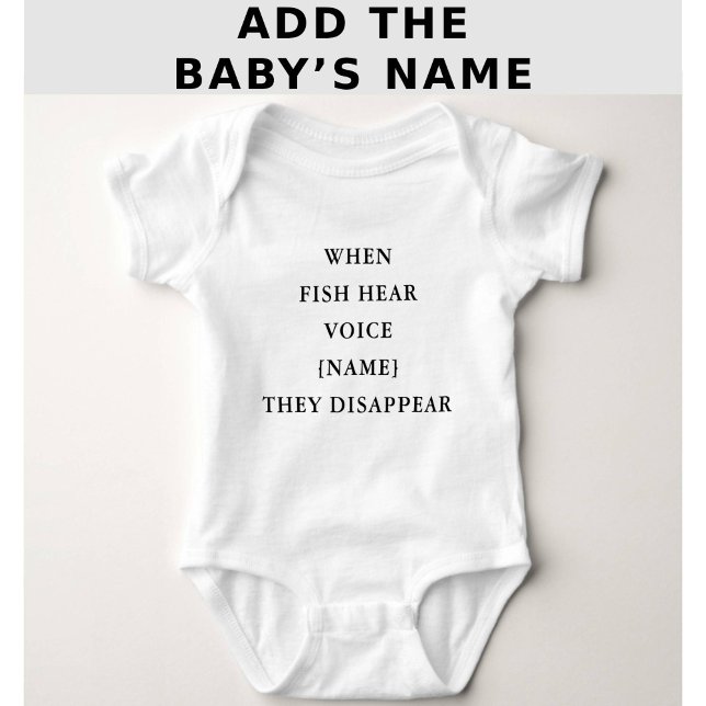 Funny Personalized Fishing Quote Baby Bodysuit (Creator Uploaded)