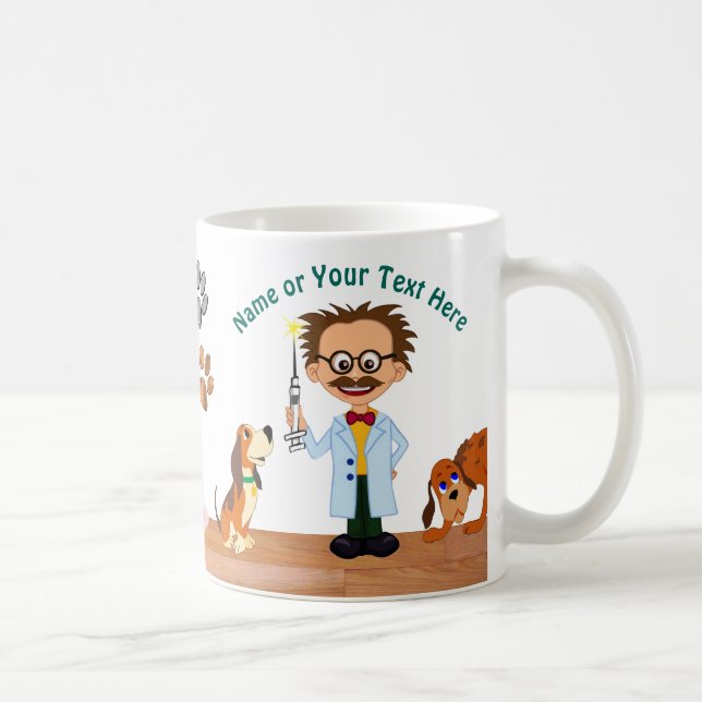 Funny Personalized Gifts for Your Veterinarian Coffee Mug (Right)
