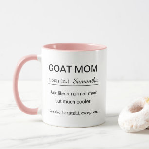 Funny Personalized Goat Mom Definition Mug