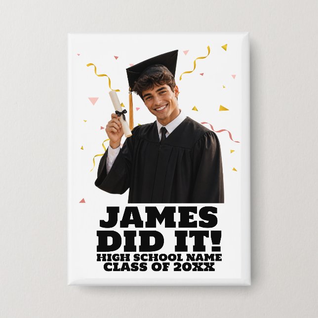 Funny Personalized Graduation Party Custom Photo (Front)