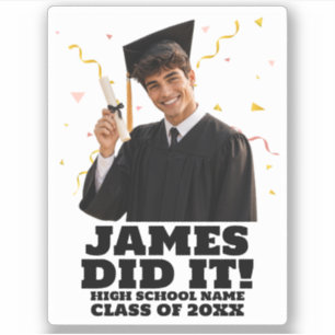 Funny Personalized Graduation Party Custom Photo