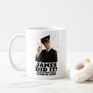 Funny Personalized Graduation Party Custom Photo Coffee Mug