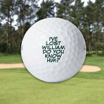 Funny Personalized Green Lost Golf Balls<br><div class="desc">Never mix up your balls again!  Personalize the name to create unique golf balls designed to put a wham,  bang,  zap into anyone's game. Designed by Thisisnotme©</div>