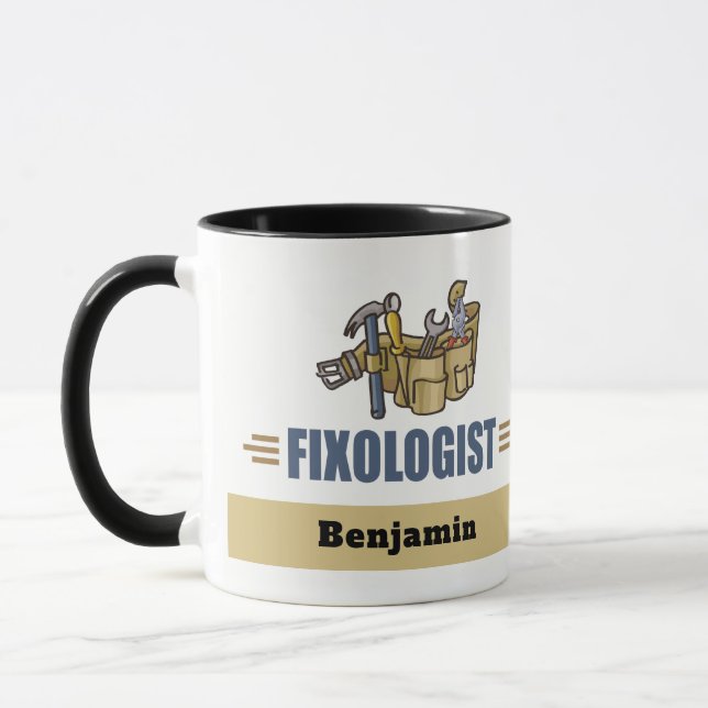 Funny Personalized Handyman Mug (Left)