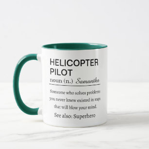 Funny Personalized Helicopter Pilot Definition Mug