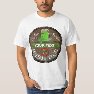 Funny Personalized Irish pub sign T-Shirt