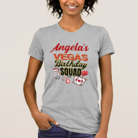 Funny Personalized Las Vegas Birthday Party Squad 