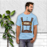 Funny Personalized Lederhosen Oktoberfest Shirt<br><div class="desc">Just for those with a sense of Oktoberfest humour. And those that don't actually own lederhosen.</div>