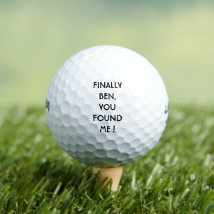 Funny Personalized Lost Golf Balls