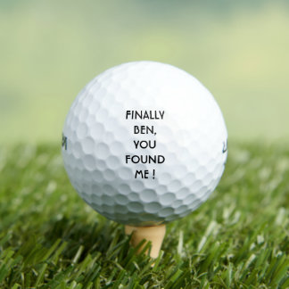 Funny Personalized Lost Golf Balls