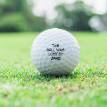 Funny Personalized Lost Golf Balls<br><div class="desc">Looking for funny golf ball sayings for your favourite golfer? These custom golf balls feature "this ball was lost by [name]" in black lettering. Personalize with your golfer's name for a funny and unique gift for the golf lover in your life.</div>