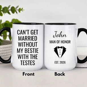 Funny Personalized Man of Honour Mug
