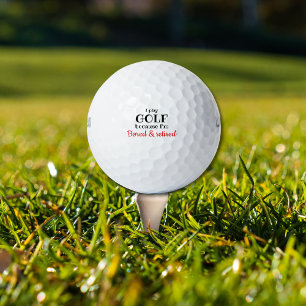 Funny personalized message unique golf ball 