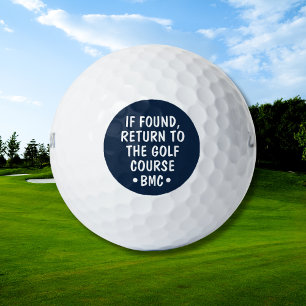 Funny Personalized Monogram Lost Golf Ball Quote
