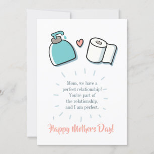 Funny Personalized Mothers Day Holiday Card