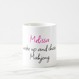 Funny Personalized Name Creative Mahjong Coffee Mug