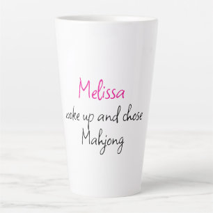 Funny Personalized Name Creative Mahjong  Latte Mug