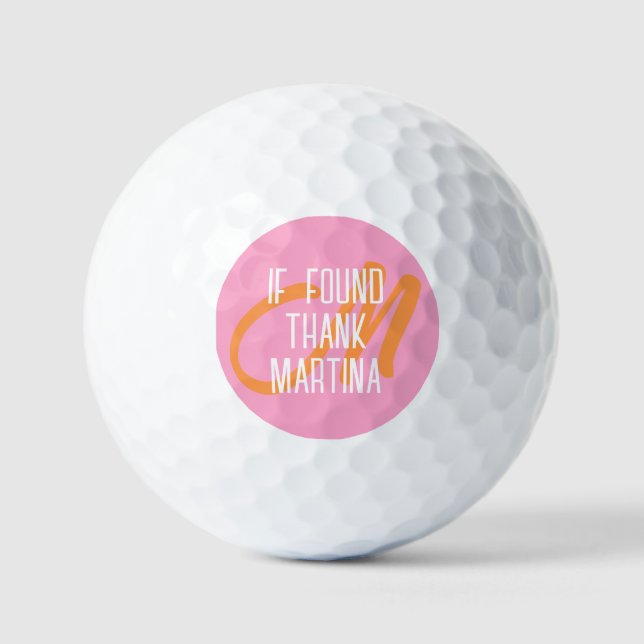 Funny Personalized Name Golf Balls (Front)