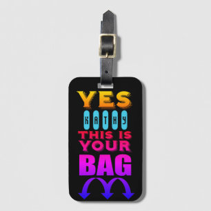 Funny Personalized Name Luggage Tag
