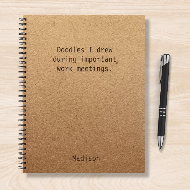 Funny Personalized Notes Office Meeting Notebook (Creator Uploaded)