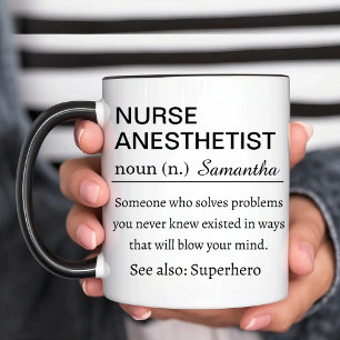 Funny Personalized Nurse Anesthetist Definition Mug